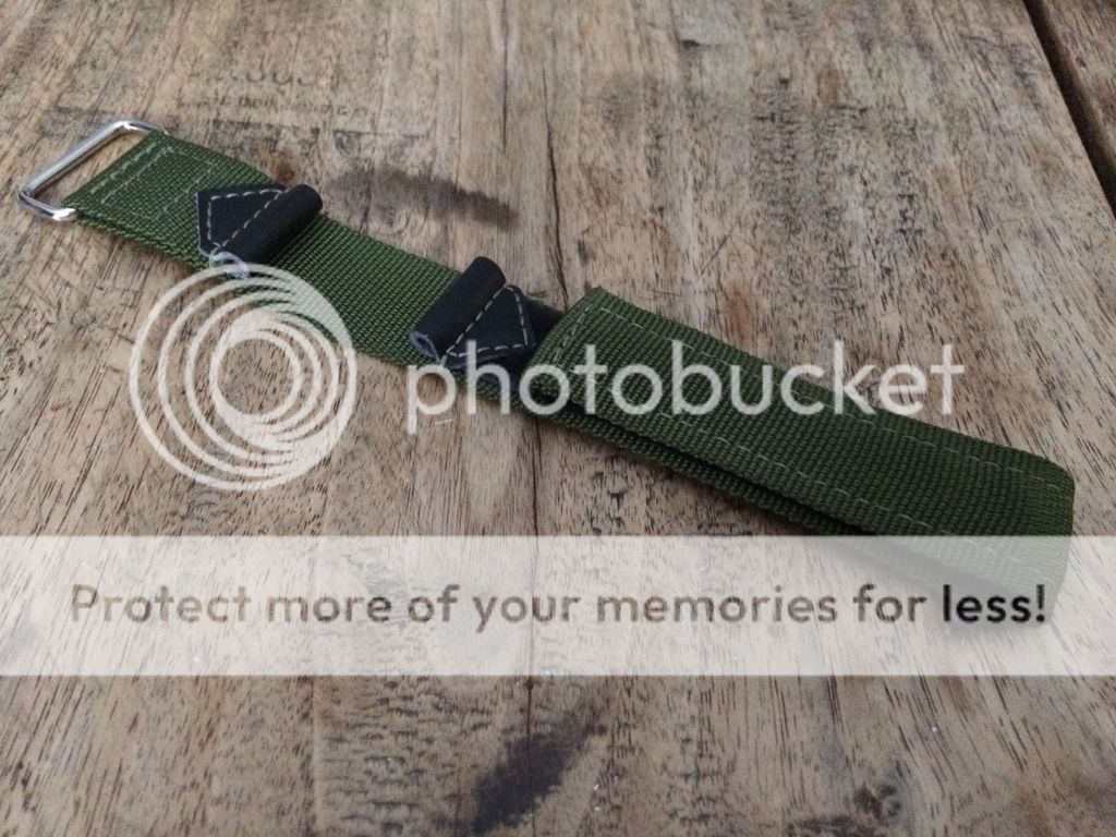 22mm Bremont Nylon/Velcro NATO Strap Army Green